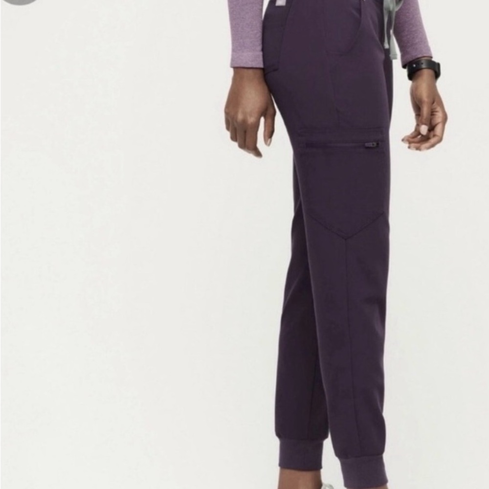 Figs Women's Zamora Jogger Scrub Pants- deep purple